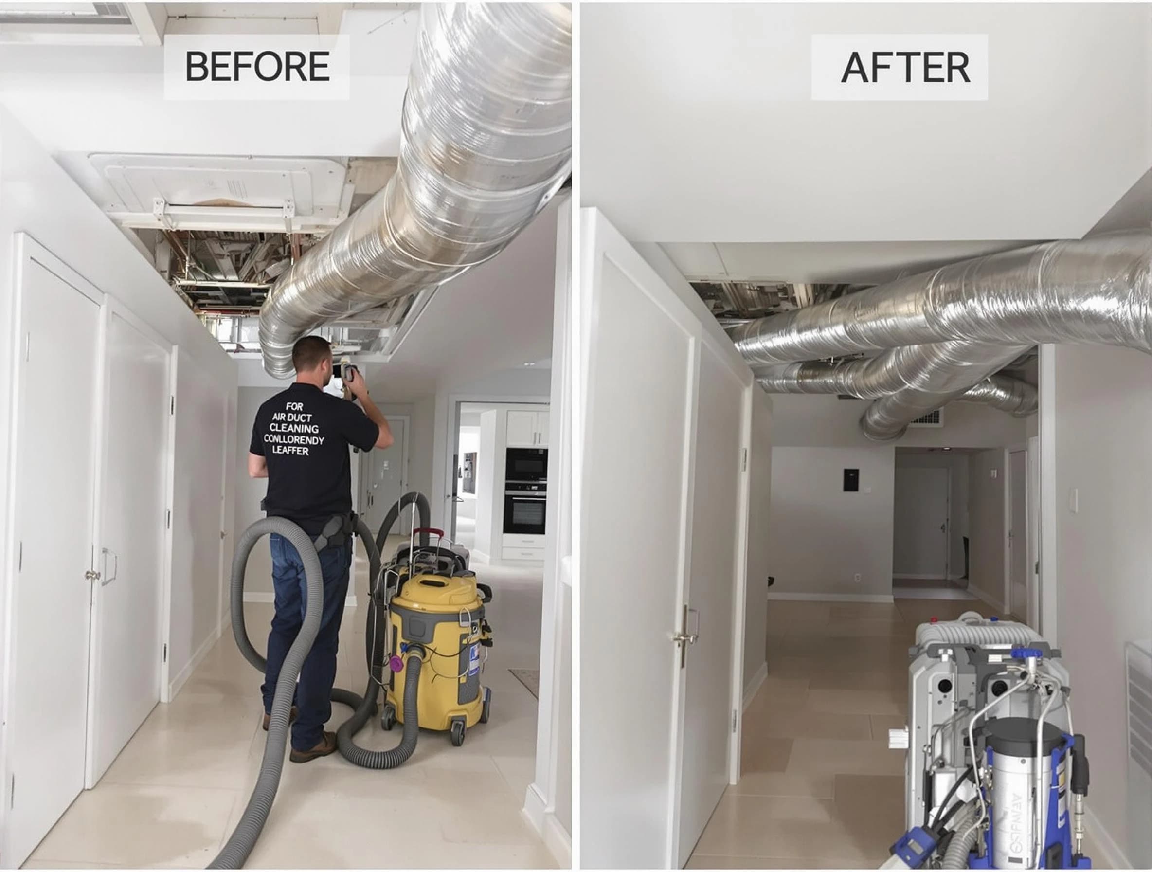Tuscaloosa Air Duct Cleaning professional performing thorough air duct cleaning in Tuscaloosa