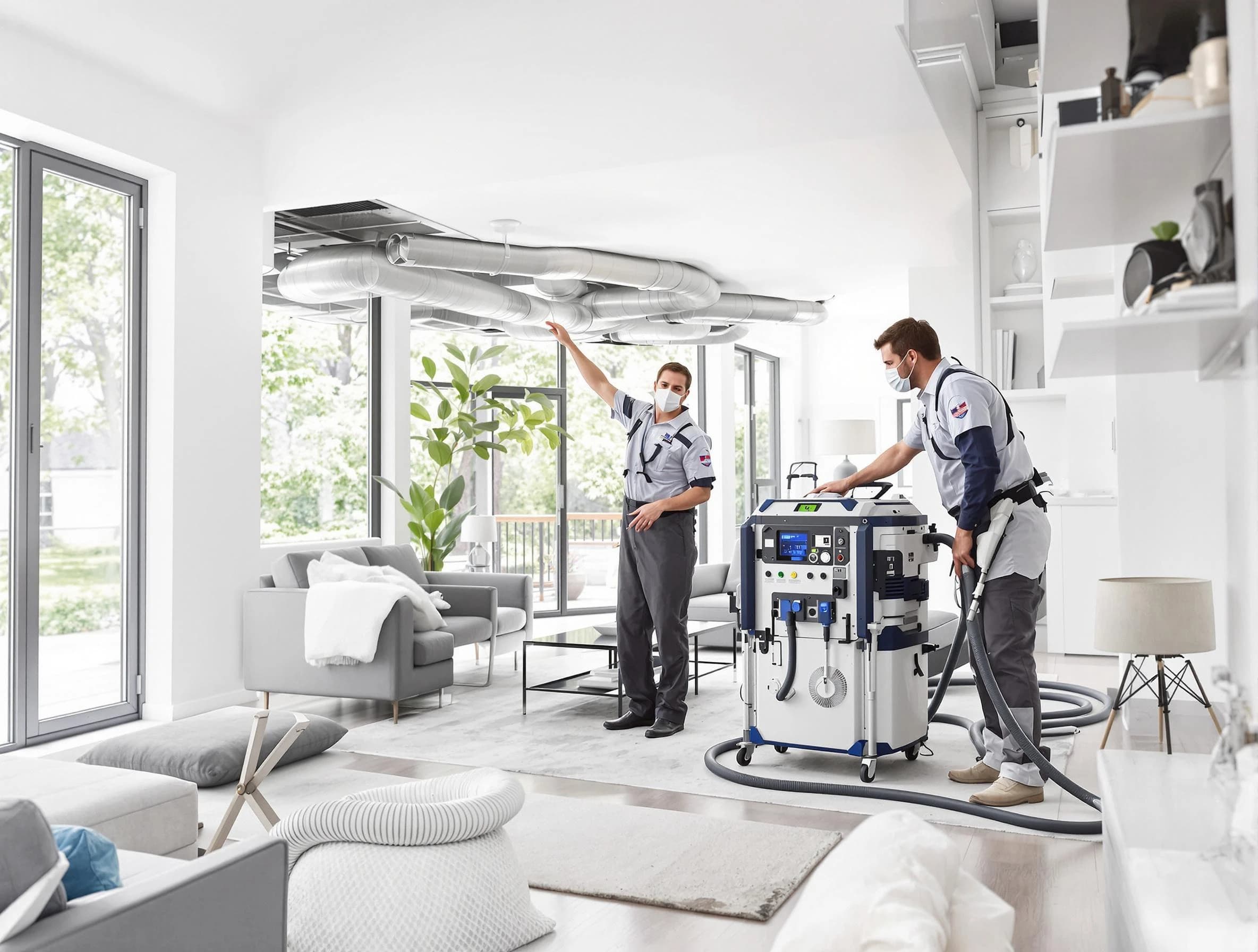 Tuscaloosa Air Duct Cleaning professional conducting pure air duct cleaning with state-of-the-art equipment in Tuscaloosa