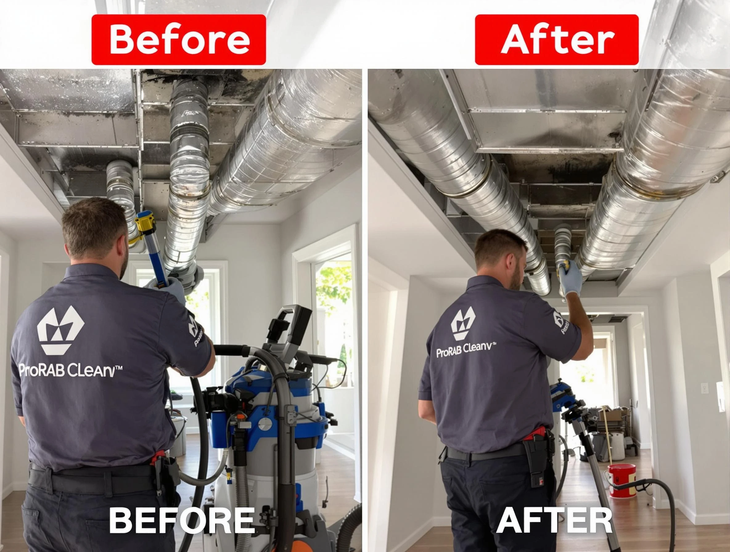 Tuscaloosa Air Duct Cleaning expert performing thorough residential duct cleaning in a Tuscaloosa home